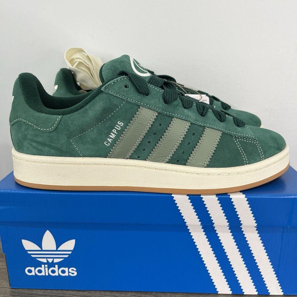 Adidas Men's Campus 00s Originals Size 10.5 Collegiate Green Silver Green JH8794